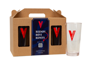 6x Bicchiere Riutilizzabile Vertiga in SAN da 0,3L e 0,5L