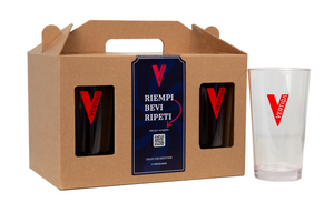 6x Bicchiere Riutilizzabile Vertiga in SAN da 0,3L e 0,5L